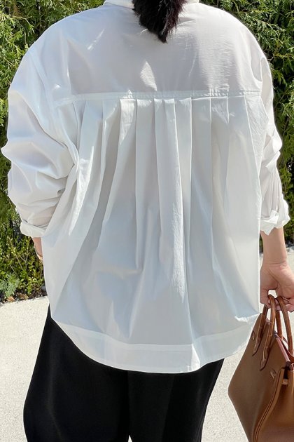 Halona Pleated Shirt
