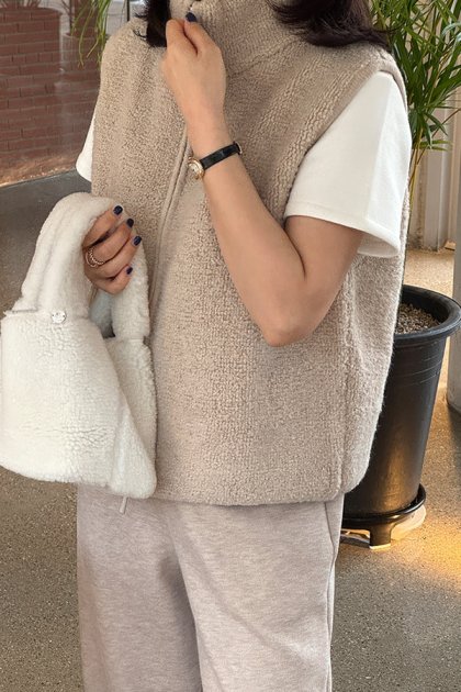Merion bouclé vest Merion bouclé vest