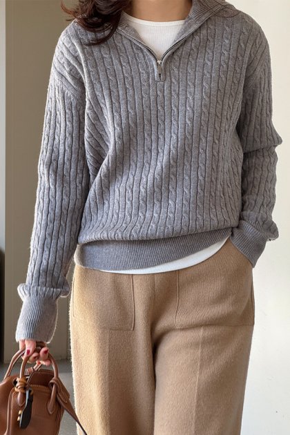 Nedit zip-up knit Nedit zip-up knit