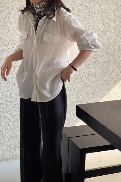 Rachel Pleated Shirt Rachel Pleated Shirt