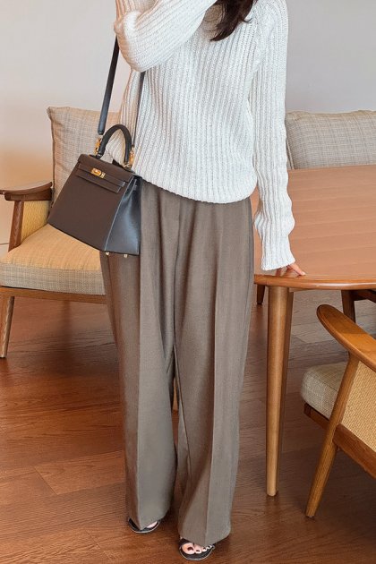 holic 5113 Banded Pintuck Slacks holic 5113 Banded Pintuck Slacks