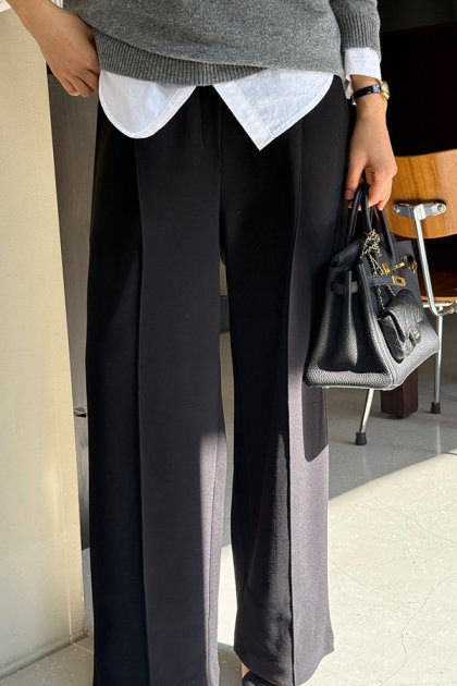 holic 5107 Elastic Waist Pintuck Pants holic 5107 Elastic Waist Pintuck Pants