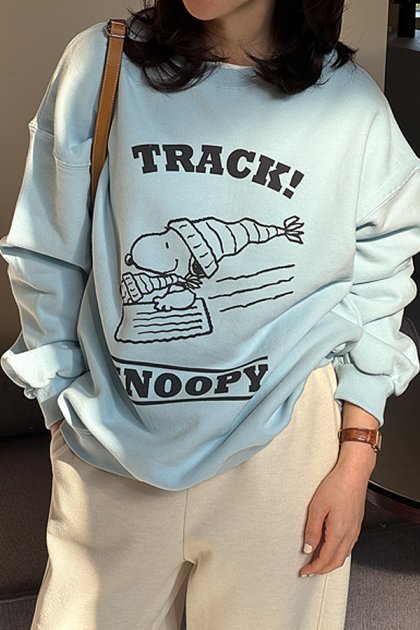 Shitoni Snoopy Man to Man Shitoni Snoopy Man to Man
