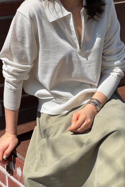 Moiren Zip-up Knit