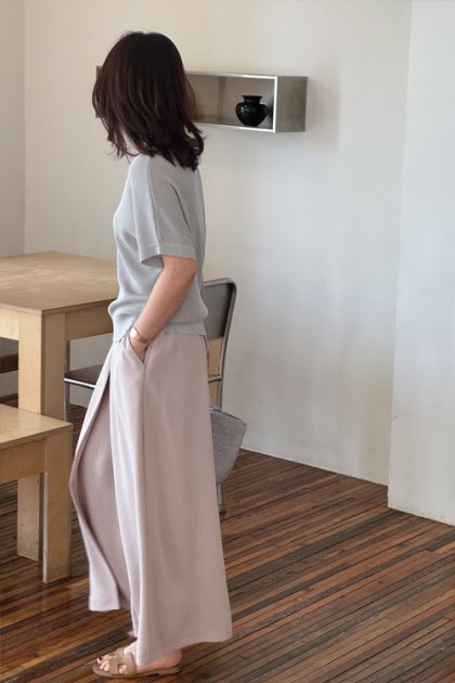 holic 5149 Elastic Waist Pleated Pants