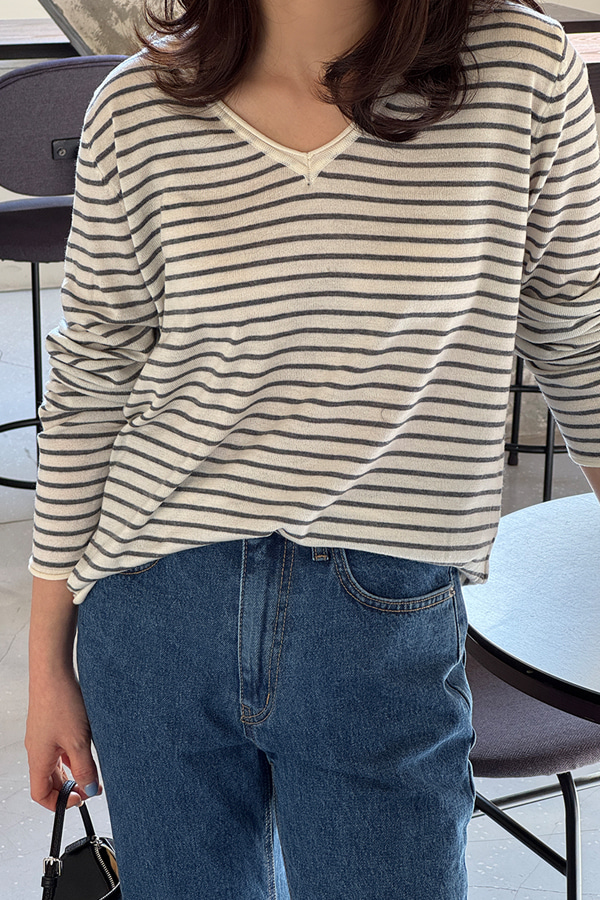 Marine stripe knit Marine stripe knit