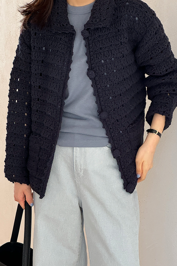 Nellive Collar Cardigan Nellive Collar Cardigan
